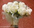 Wedding Flowers Bridal Bouquet with Cream Roses in Accrington Lancashire