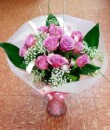 Sorry Vase is not included Bouquet of Cerise Roses in Accrington Lancashire
