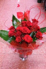 Freedom Red-Roses Valentines Bouquet in Accrington Lancashire