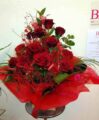 Red Roses Boxed Aqua Arrangement in Accrington Lancashire